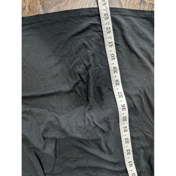 J Jill Wearever Collection Dress Womens Large Black Stretch Drape Knot Midi - Picture 8 of 8